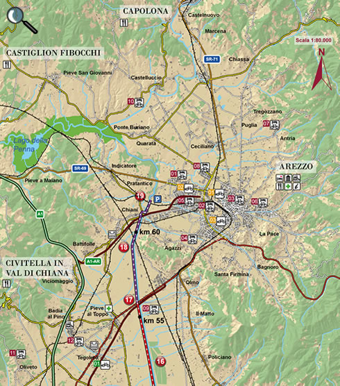 FROM PONTI DAREZZO TO THE CHIUSA DEI MONACI [THE MONKS LOCK] - Clicca per ingrandire la mappa
